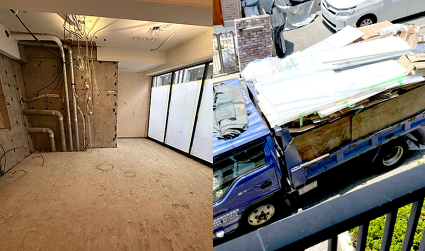 内装解体／ガラ出し／原状回復退去補修／産業廃棄物処理